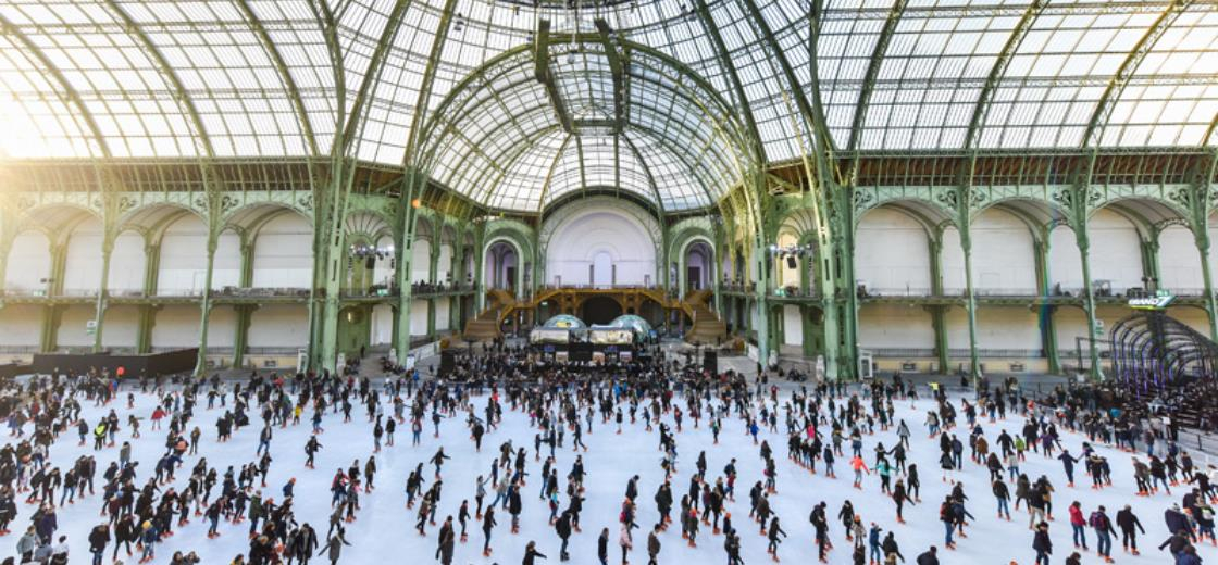 Arte e patinação no gelo em Paris
