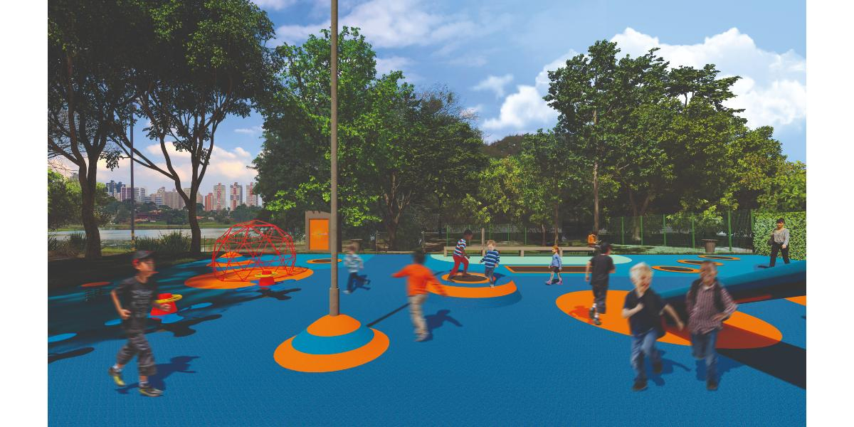 Parque Barigui tem novo parquinho infantil inclusivo
