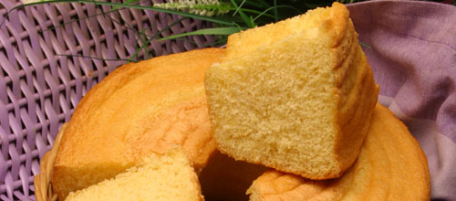 Receita do Fim de Semana - pão de ló