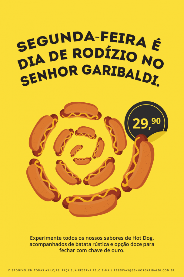 O rodízio está de volta no Senhor Garibaldi