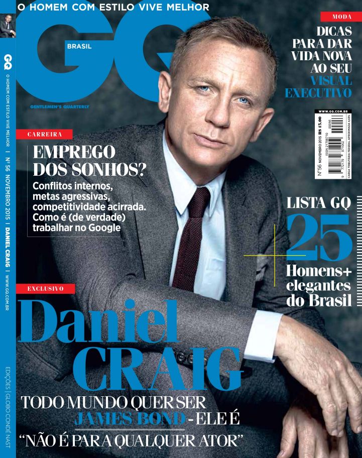 Daniel Craig na GQ Brasil de novembro