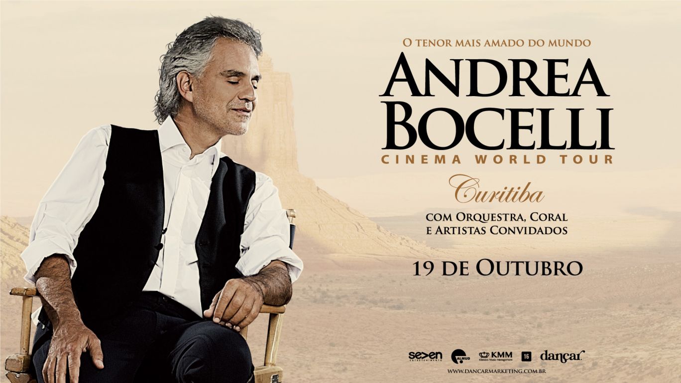 Andrea Bocelli apresenta show inédito em Curitiba