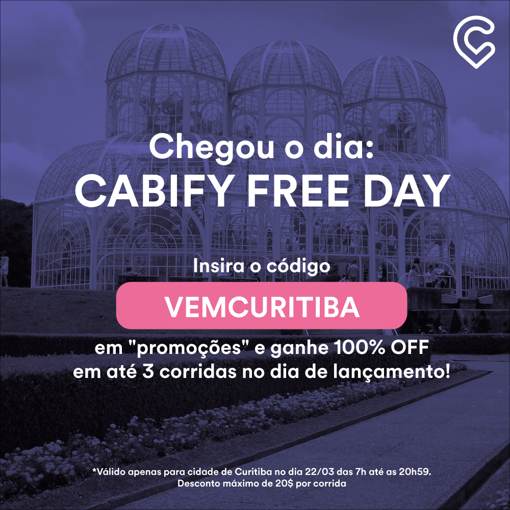 Cabify em Curitiba – FREE DAY