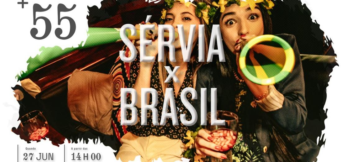 Quarta-feira com jogo do Brasil no +55 Bar