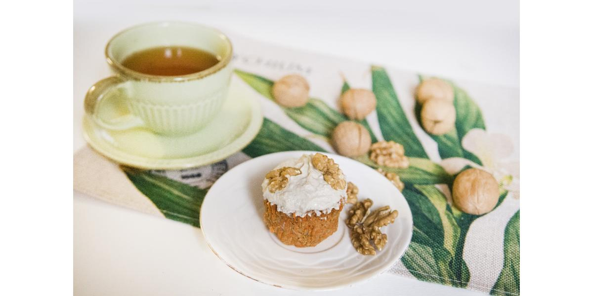 Receita de Cupcake de chá verde e gengibre do Kurotel
