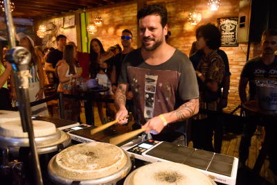 O percussionista Rodrigo Paciornik 