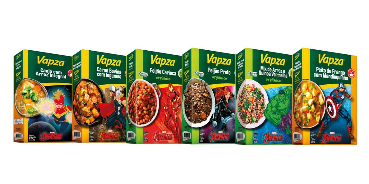 Vapza apresenta linha de refeições em parceria com a Disney