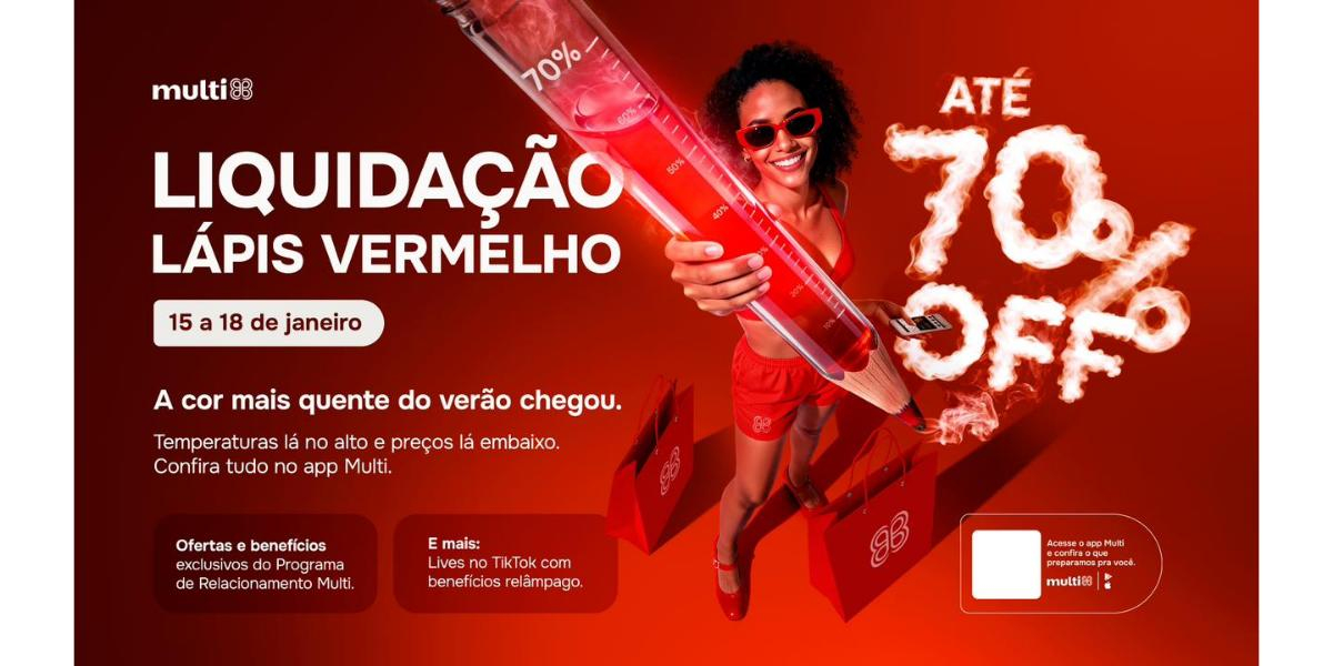 Liquidação Lápis Vermelho do ParkShoppingBarigüi terá descontos de até 70% em mais de 100 lojas