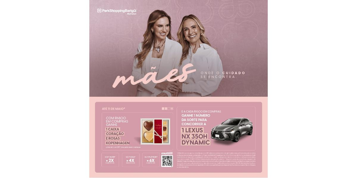 Dia das Mães no PkB terá chocolate Kopenhagen e sorteio de um Lexus